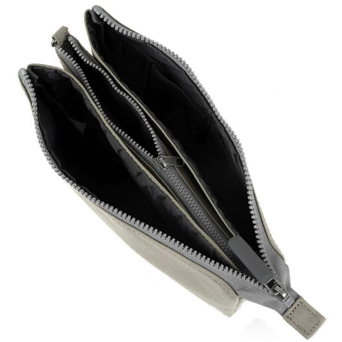 Roka Carnaby XL Recycled Canvas Crossbody Bag - Coriander Grey - Image 5