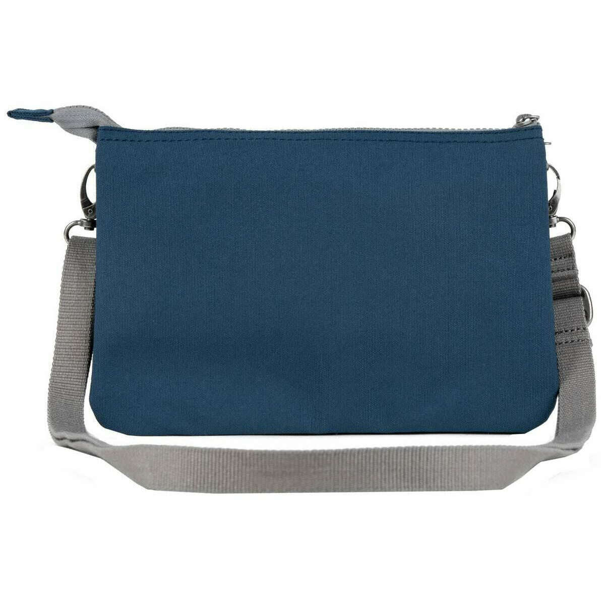 Roka Carnaby XL Recycled Canvas Crossbody Bag - Deep Blue - Image 2
