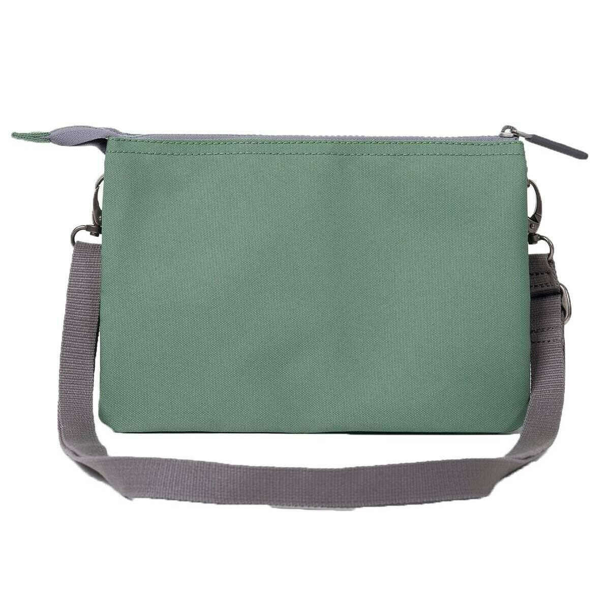 Roka Carnaby XL Recycled Canvas Crossbody Bag - Frost Green - Image 2