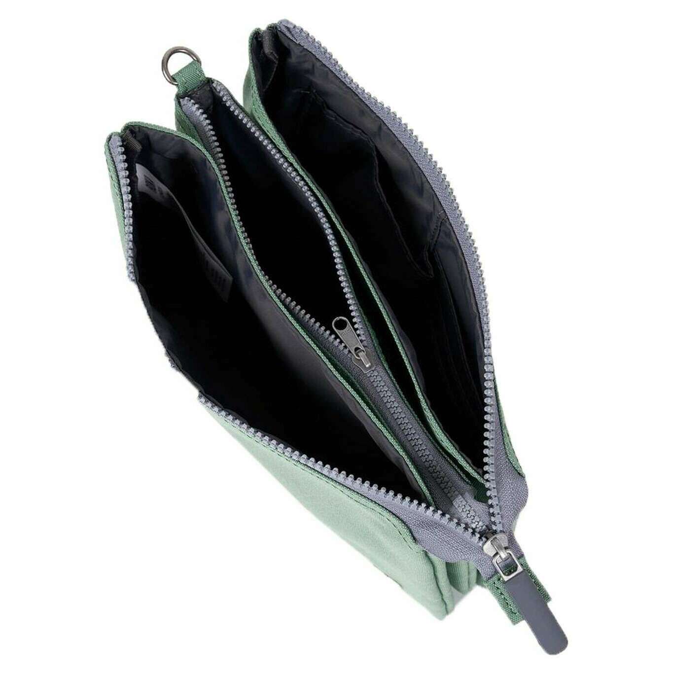 Roka Carnaby XL Recycled Canvas Crossbody Bag - Frost Green - Image 4