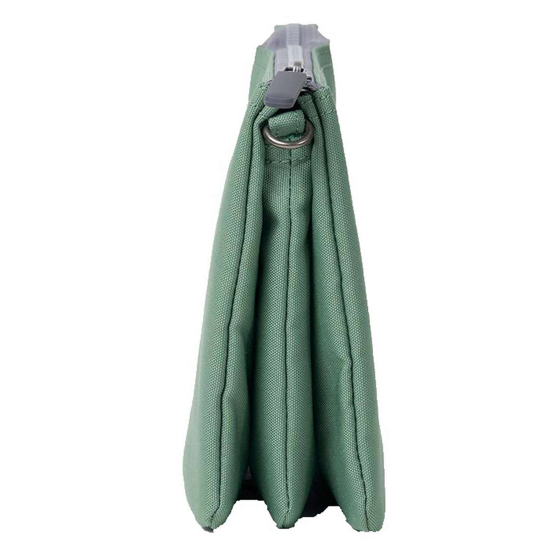 Roka Carnaby XL Recycled Canvas Crossbody Bag - Frost Green - Image 6