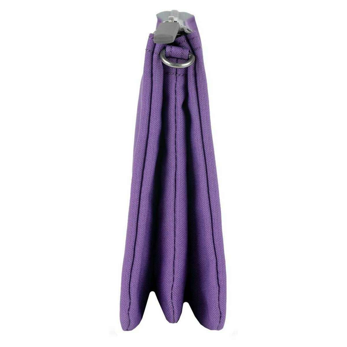 Roka Carnaby XL Recycled Canvas Crossbody Bag - Imperial Purple - Image 4