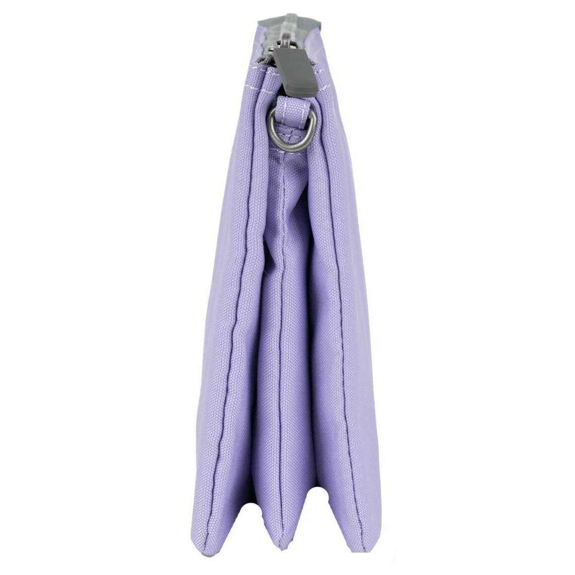 Roka Carnaby XL Recycled Canvas Crossbody Bag - Lavender - Image 4