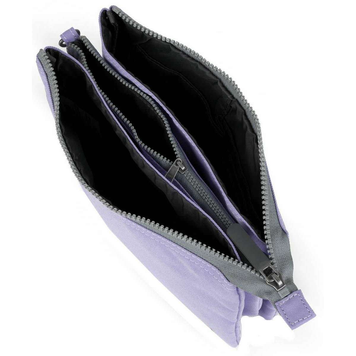 Roka Carnaby XL Recycled Canvas Crossbody Bag - Lavender - Image 6