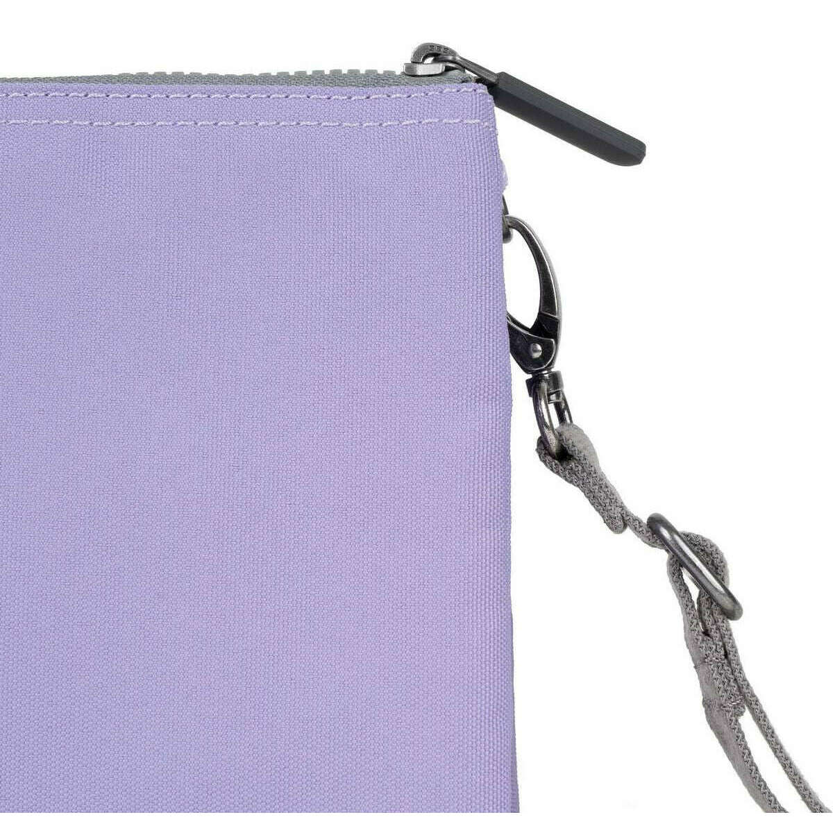 Roka Carnaby XL Recycled Canvas Crossbody Bag - Lavender - Image 7