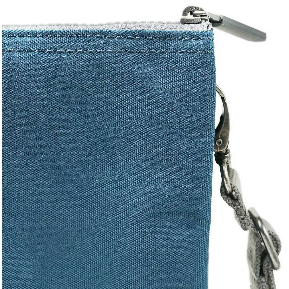Roka Carnaby XL Recycled Canvas Crossbody Bag - Marine Blue - Image 7