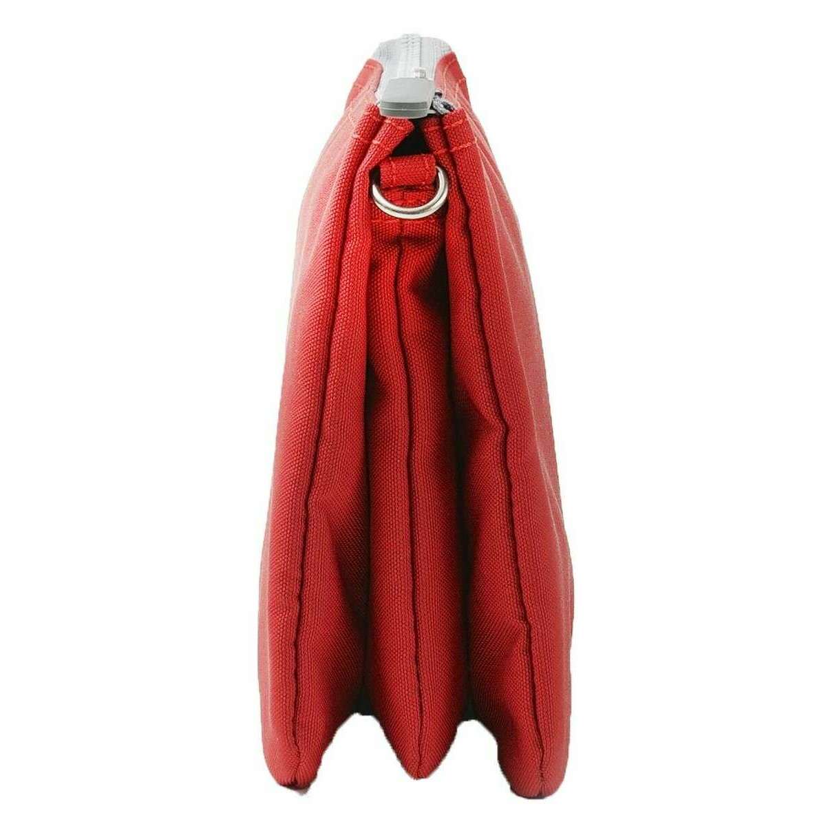 Roka Carnaby XL Recycled Canvas Crossbody Bag - Mars Red - Image 4