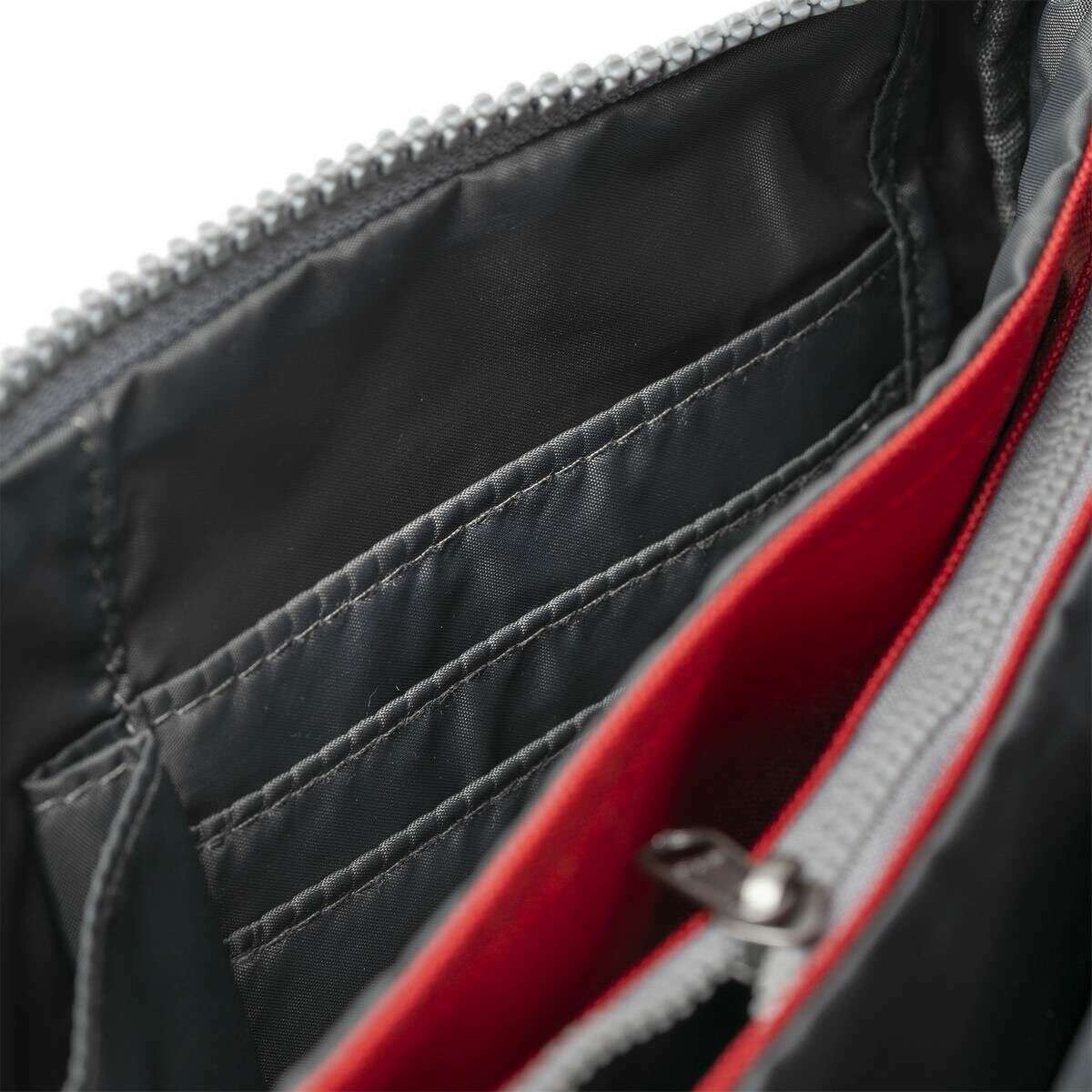 Roka Carnaby XL Recycled Canvas Crossbody Bag - Mars Red - Image 6