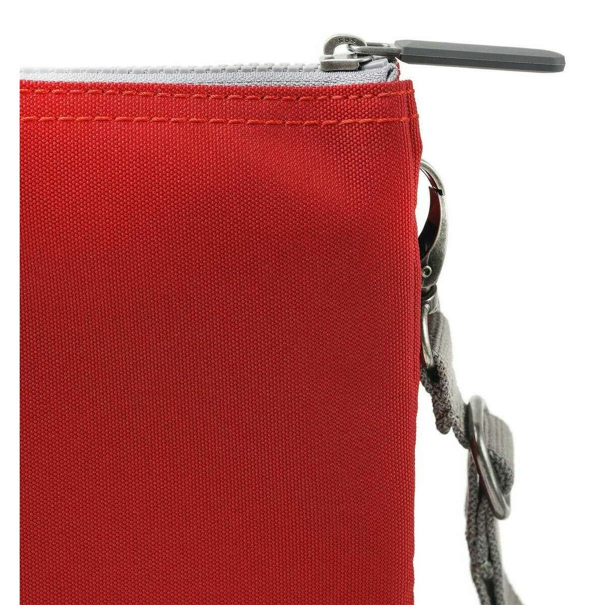Roka Carnaby XL Recycled Canvas Crossbody Bag - Mars Red - Image 7