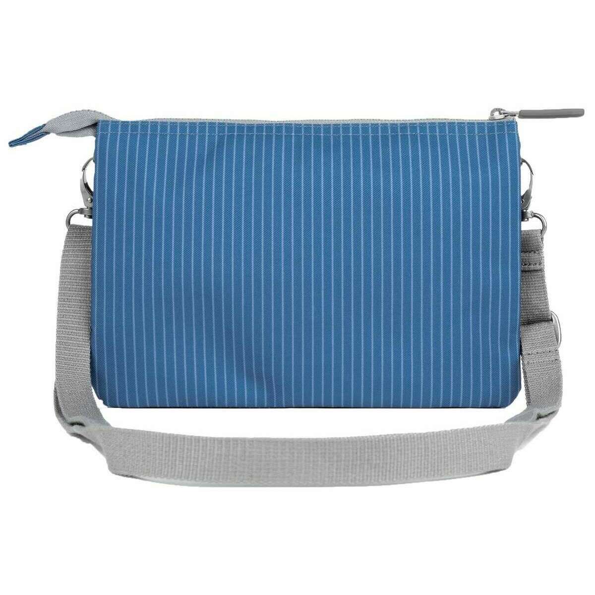 Roka Carnaby XL Recycled Canvas Crossbody Bag - Medium Wash Denim Blue - Image 2