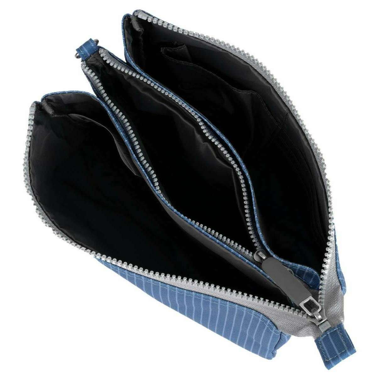 Roka Carnaby XL Recycled Canvas Crossbody Bag - Medium Wash Denim Blue - Image 5