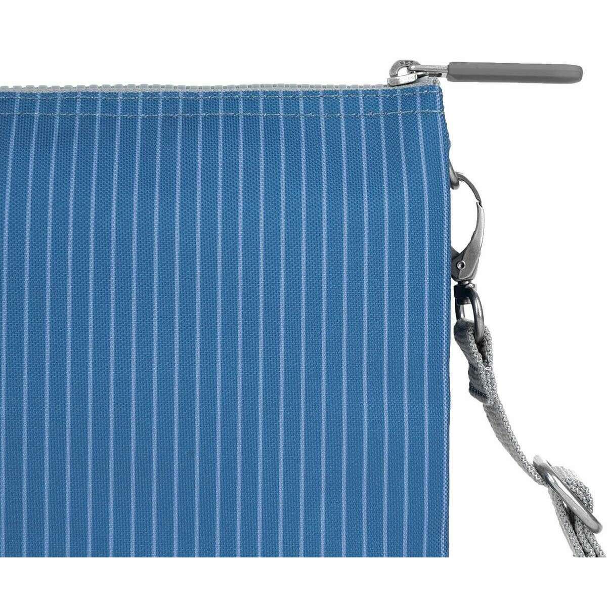 Roka Carnaby XL Recycled Canvas Crossbody Bag - Medium Wash Denim Blue - Image 7