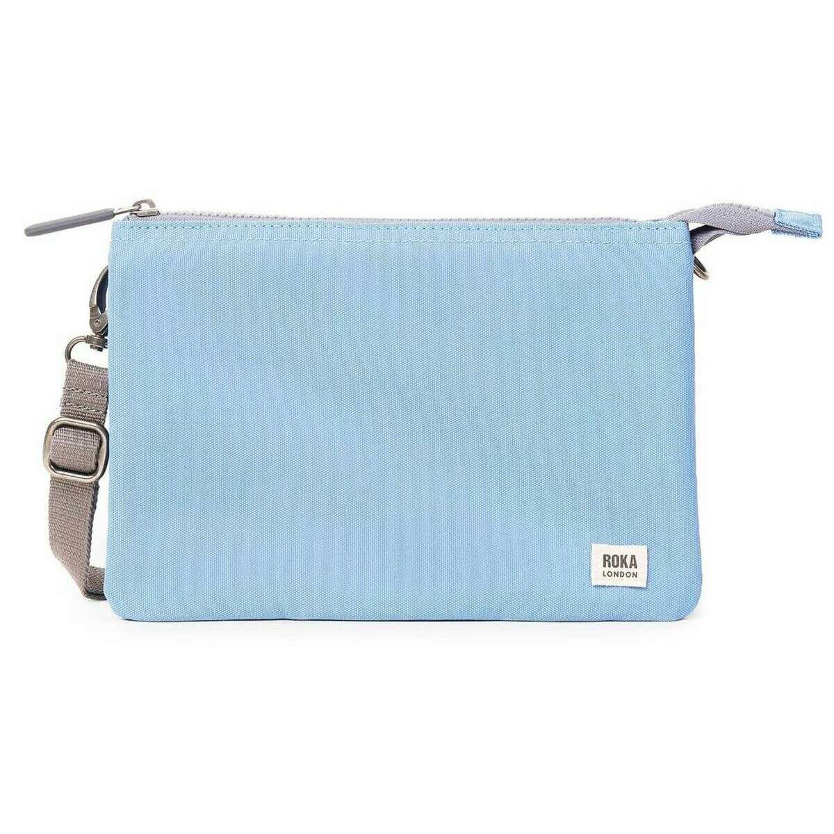Roka Carnaby XL Recycled Canvas Crossbody Bag - Retro Blue