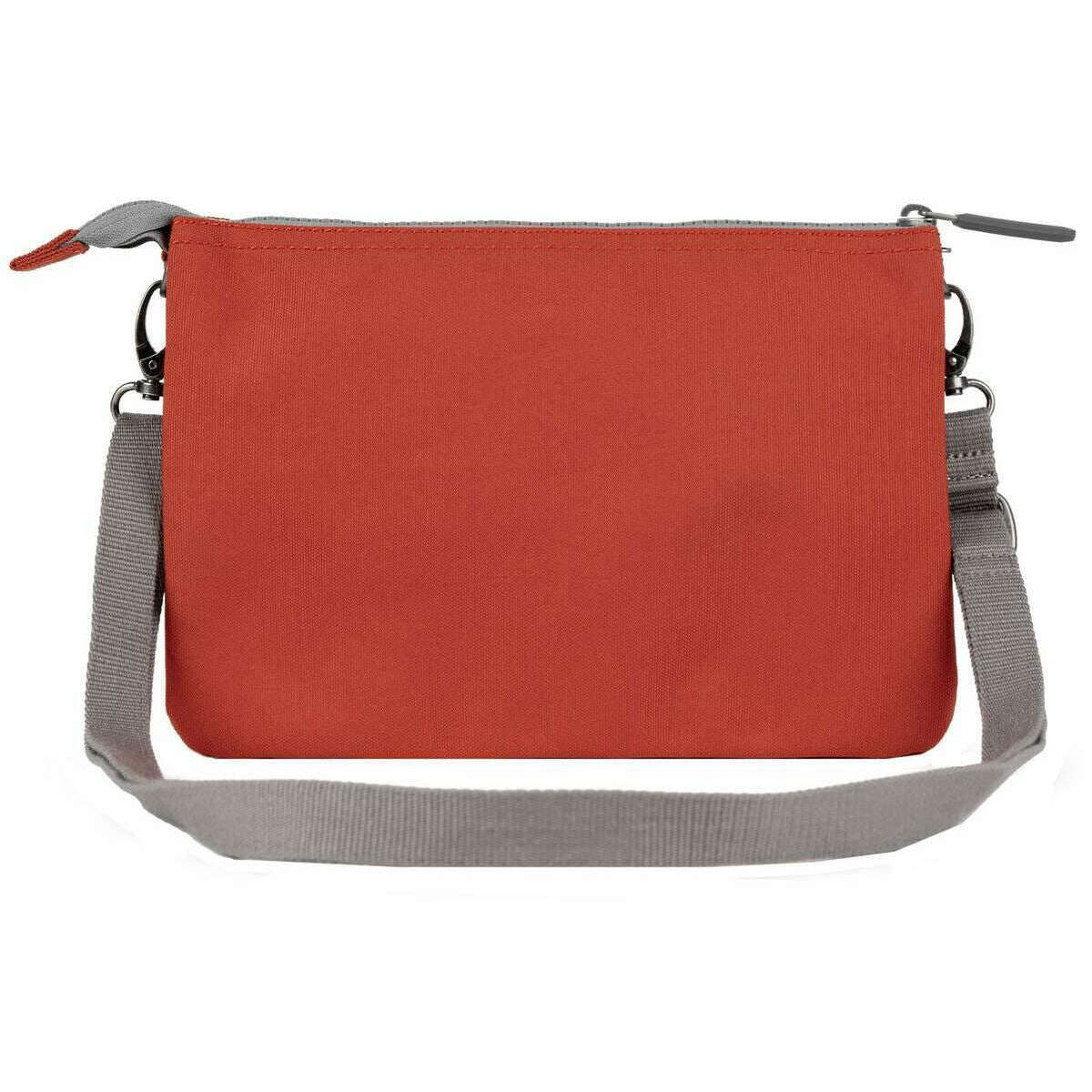Roka Carnaby XL Recycled Canvas Crossbody Bag - Rooibos Orange - Image 2