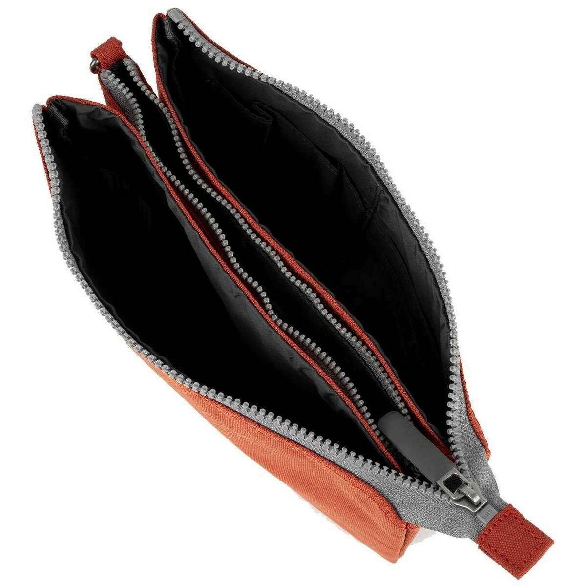 Roka Carnaby XL Recycled Canvas Crossbody Bag - Rooibos Orange - Image 5
