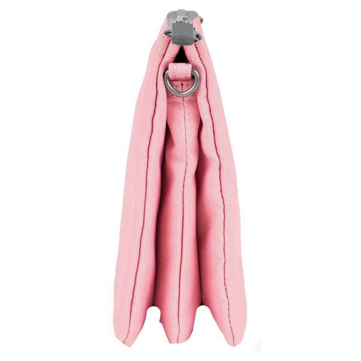 Roka Carnaby XL Recycled Canvas Crossbody Bag - Rose Pink - Image 4