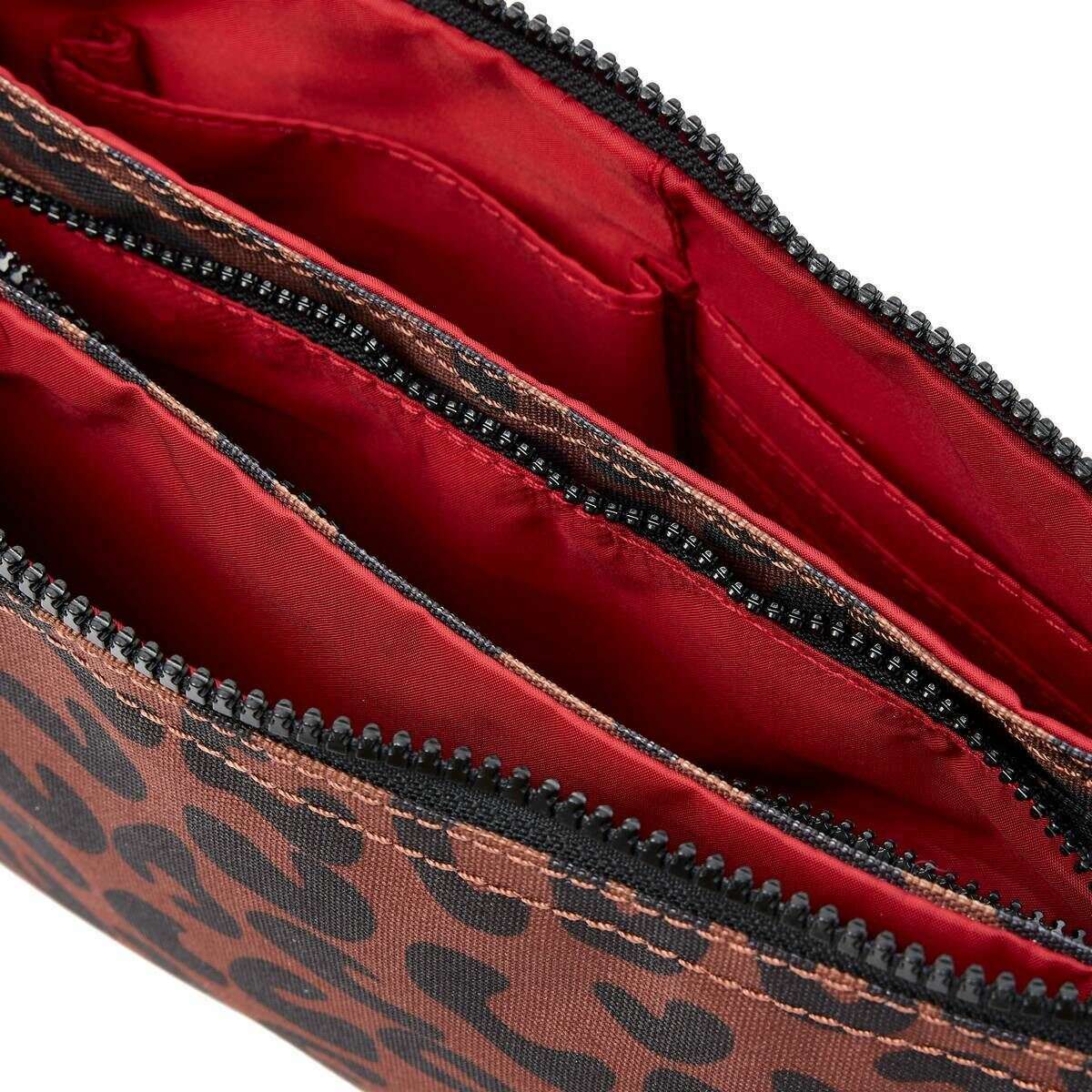 Roka Carnaby XL Recycled Canvas Crossbody Bag - Scarlet Leopard - Image 4