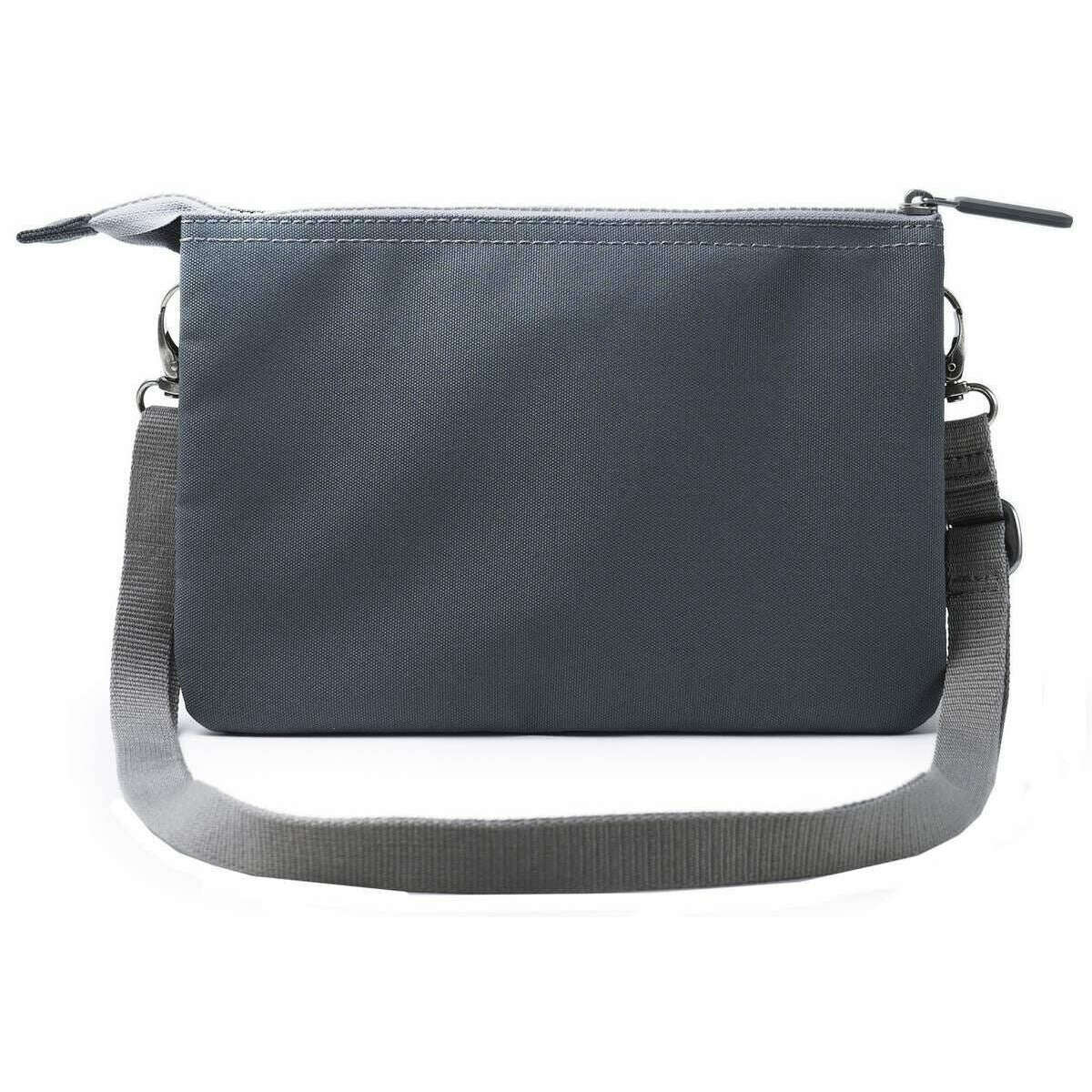 Roka Carnaby XL Recycled Canvas Crossbody Bag - Smoke Grey - Image 2