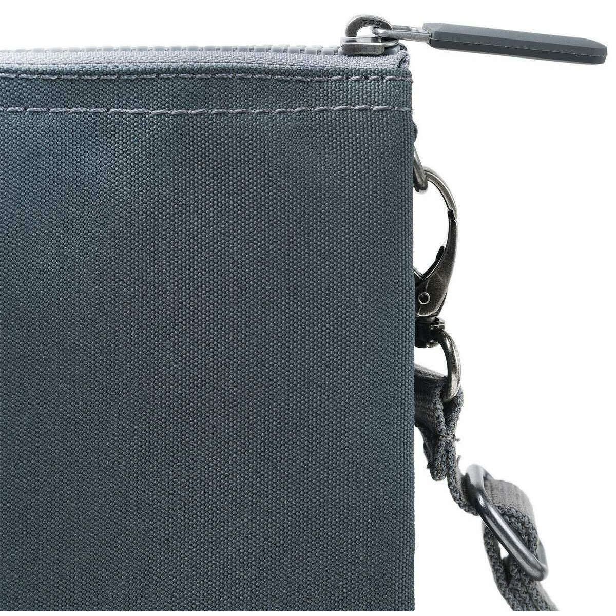 Roka Carnaby XL Recycled Canvas Crossbody Bag - Smoke Grey - Image 7