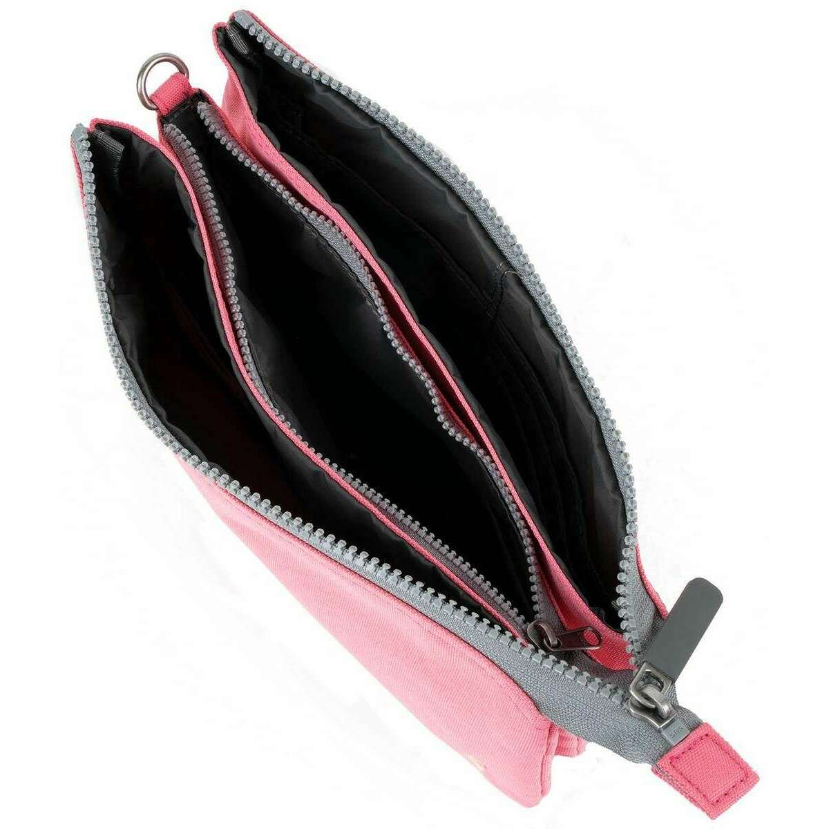 Roka Carnaby XL Recycled Canvas Crossbody Bag - Tulip Pink - Image 5