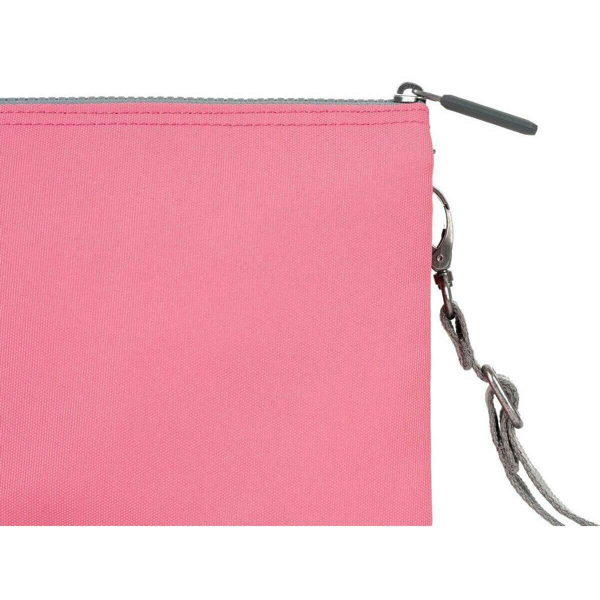 Roka Carnaby XL Recycled Canvas Crossbody Bag - Tulip Pink - Image 7