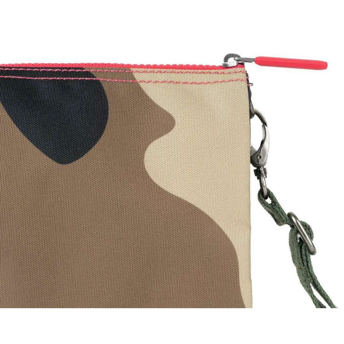 Roka Carnaby XL Recycled Canvas Crossbody Bag - Vintage Camo Green - Image 7