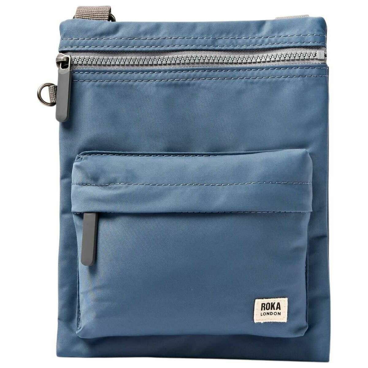 Roka Chelsea B Medium Recycled Nylon Sling Bag - Airforce Blue