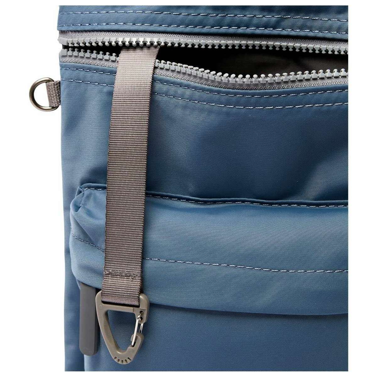 Roka Chelsea B Medium Recycled Nylon Sling Bag - Airforce Blue - Image 4