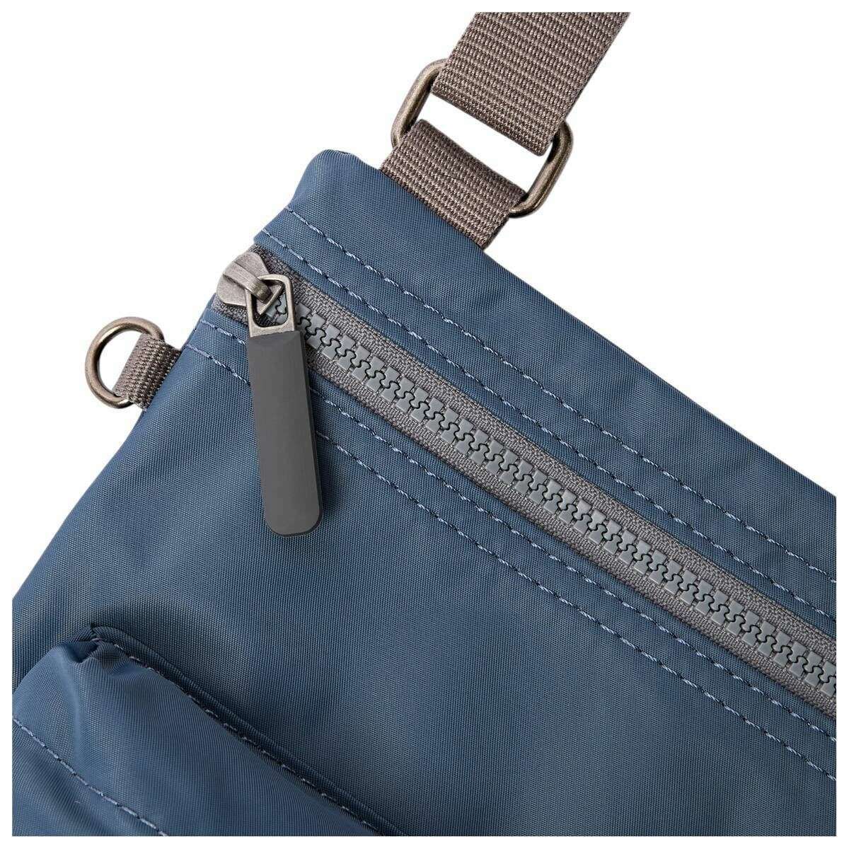Roka Chelsea B Medium Recycled Nylon Sling Bag - Airforce Blue - Image 5