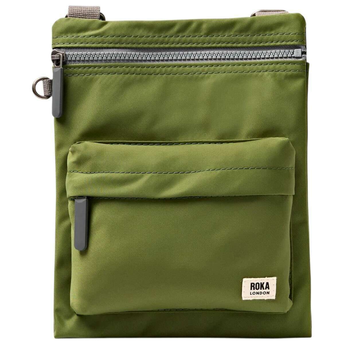 Roka Chelsea B Medium Recycled Nylon Sling Bag - Avocado Green