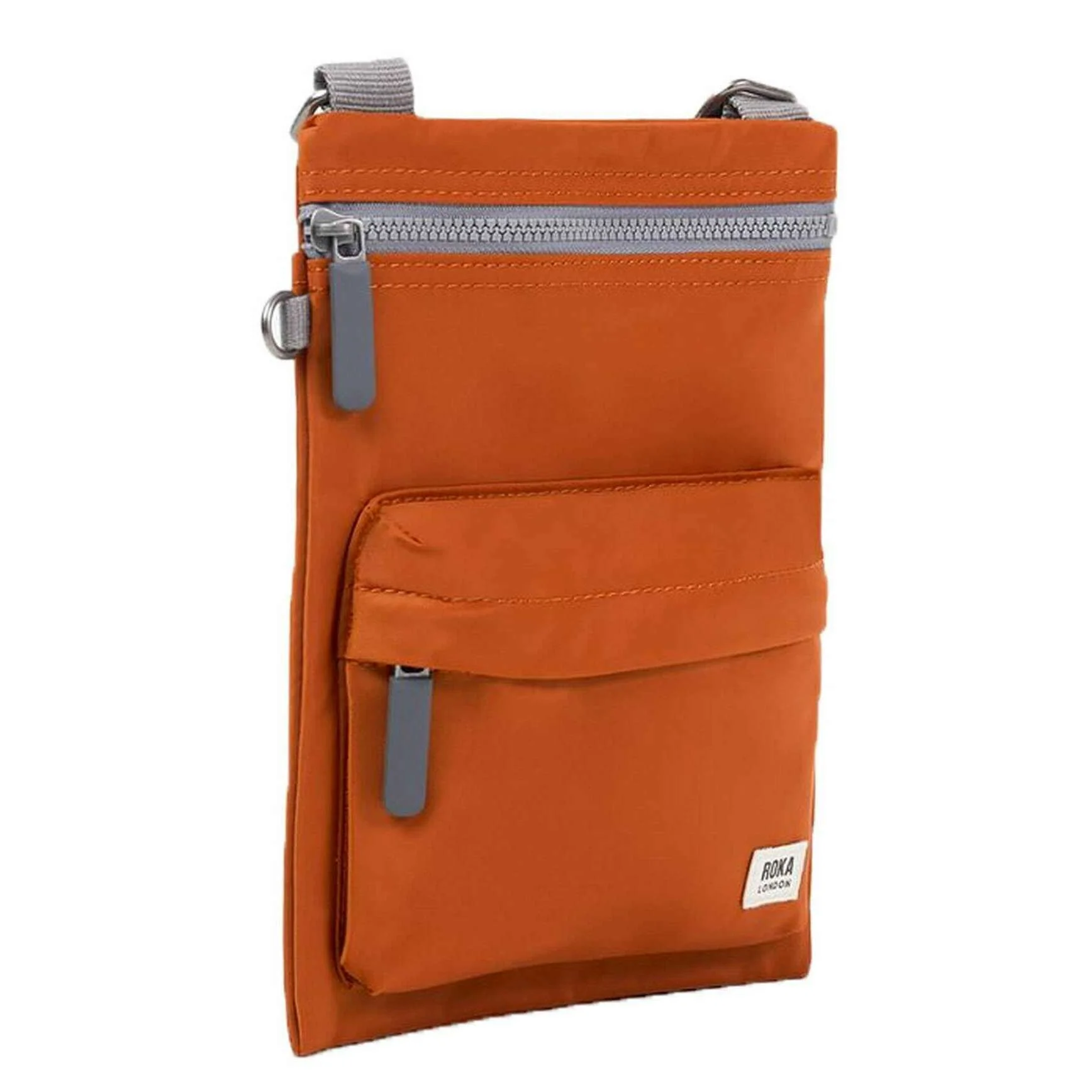 Roka Chelsea B Medium Recycled Nylon Sling Bag - Bran Brown - Image 3