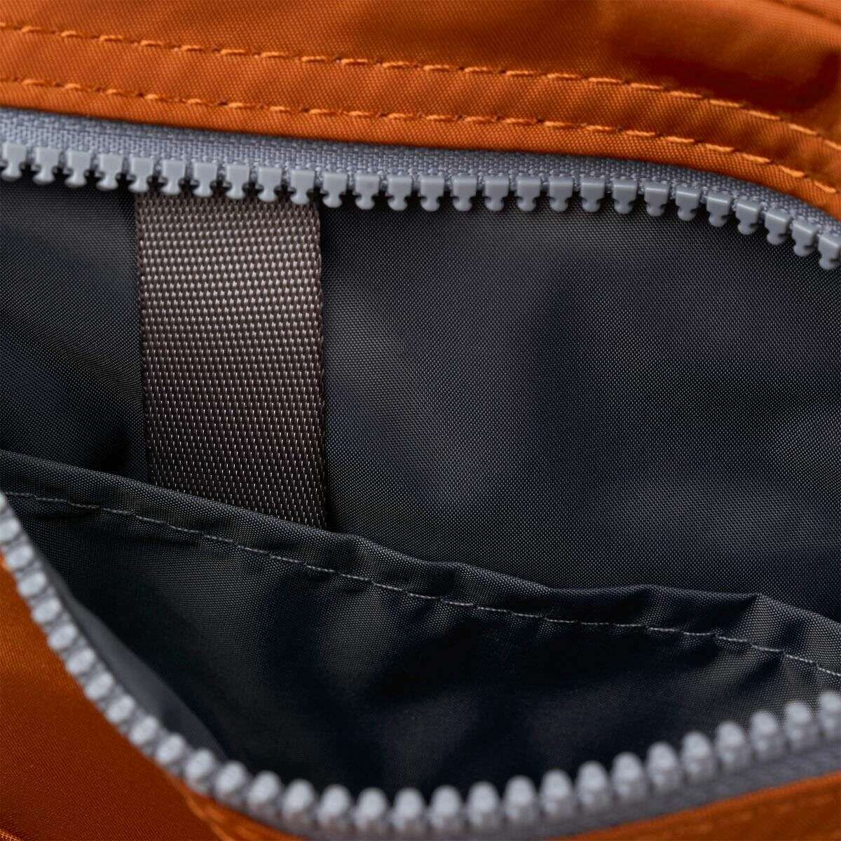 Roka Chelsea B Medium Recycled Nylon Sling Bag - Bran Brown - Image 4