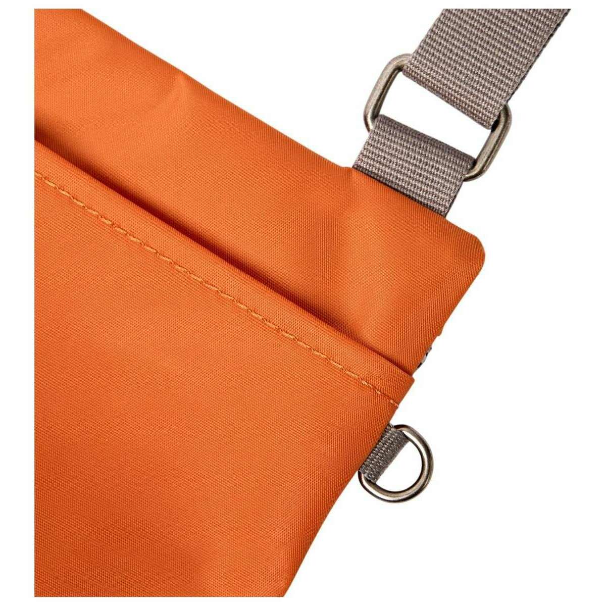 Roka Chelsea B Medium Recycled Nylon Sling Bag - Burnt Orange - Image 6