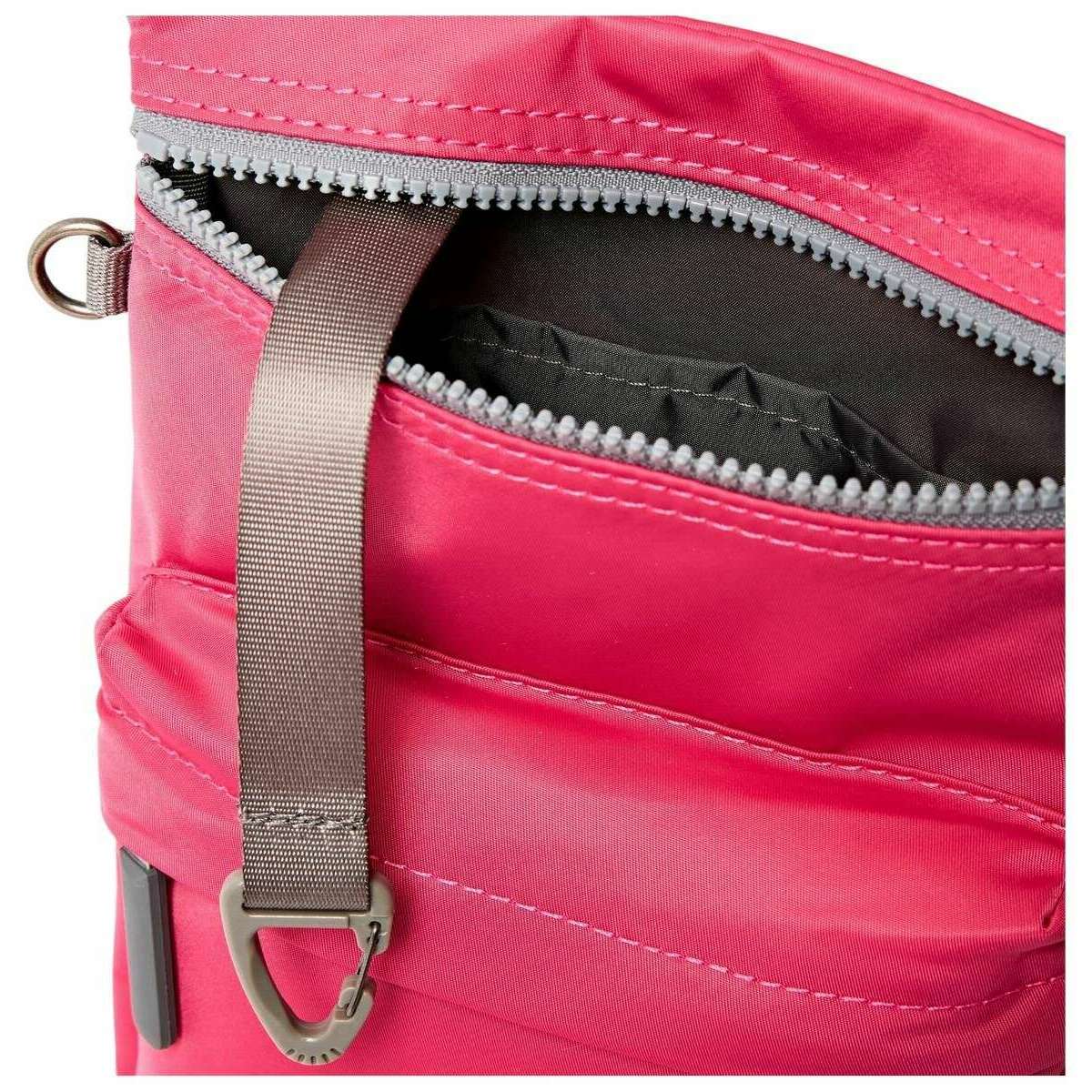 Roka Chelsea B Medium Recycled Nylon Sling Bag - Granita Red - Image 4