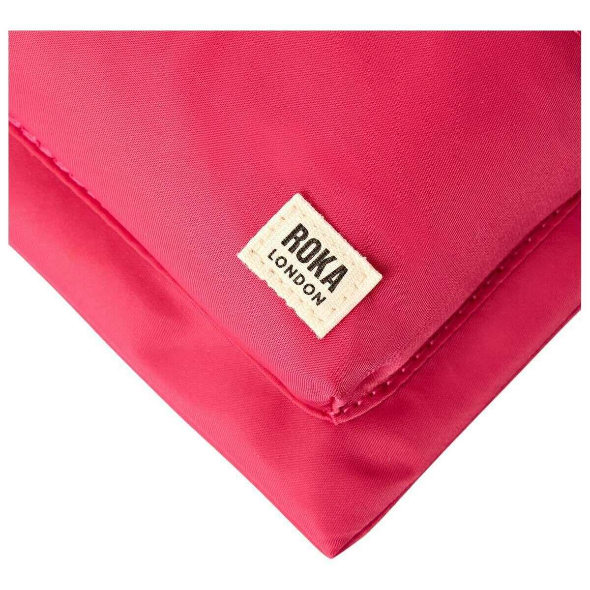 Roka Chelsea B Medium Recycled Nylon Sling Bag - Granita Red - Image 7