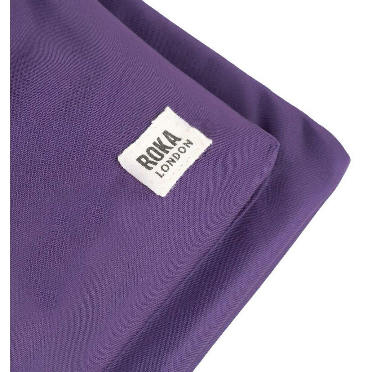 Roka Chelsea B Medium Recycled Nylon Sling Bag - Majestic Purple - Image 6