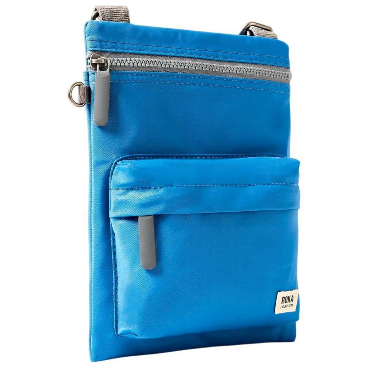 Roka Chelsea B Medium Recycled Nylon Sling Bag - Malibu Blue - Image 3