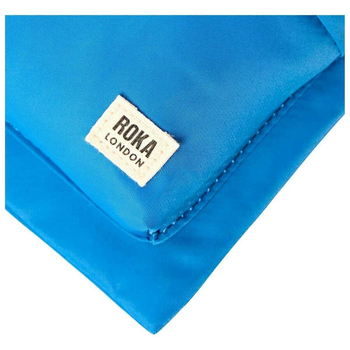 Roka Chelsea B Medium Recycled Nylon Sling Bag - Malibu Blue - Image 7