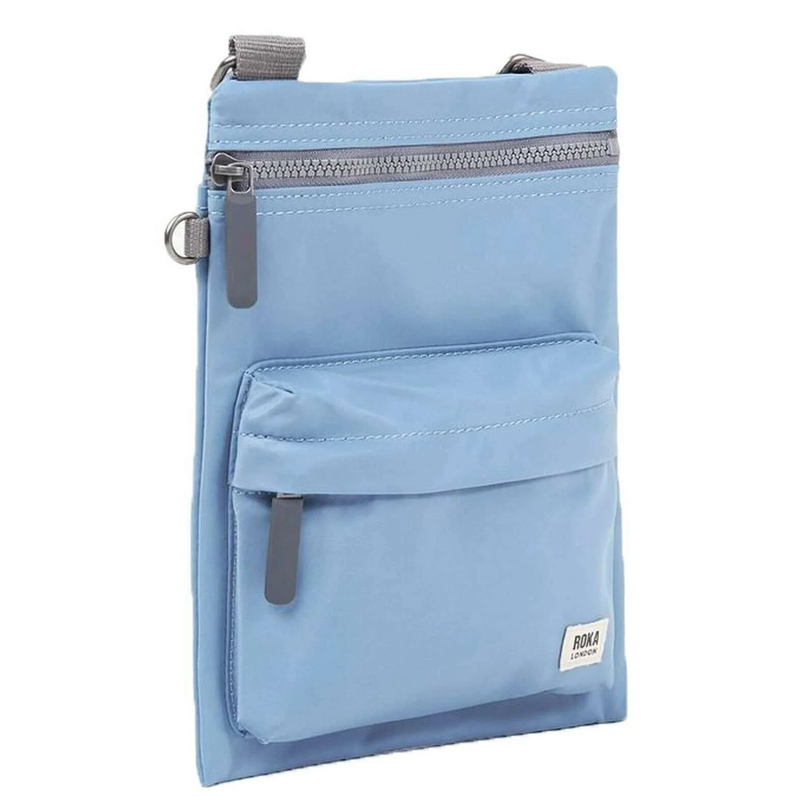 Roka Chelsea B Medium Recycled Nylon Sling Bag - Retro Blue - Image 3