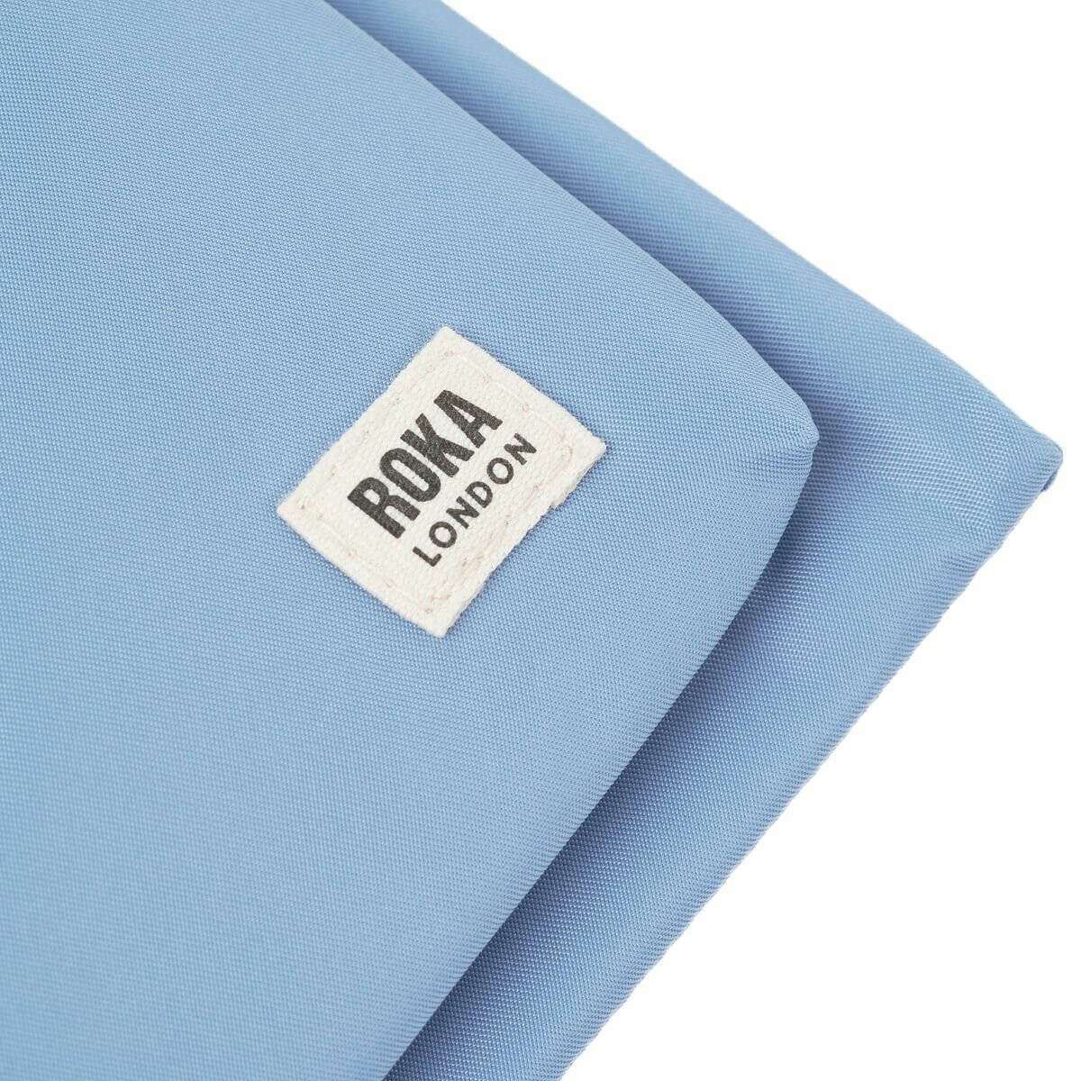 Roka Chelsea B Medium Recycled Nylon Sling Bag - Retro Blue - Image 6