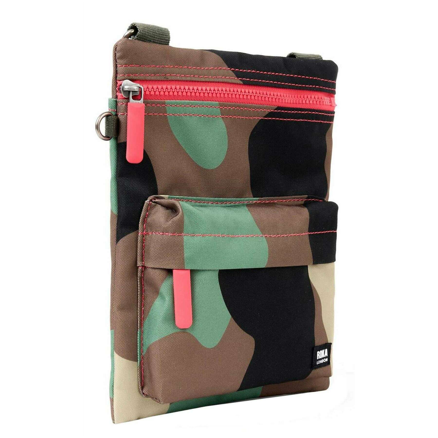 Roka Chelsea B Medium Recycled Sling Bag - Vintage Camo Green - Image 3