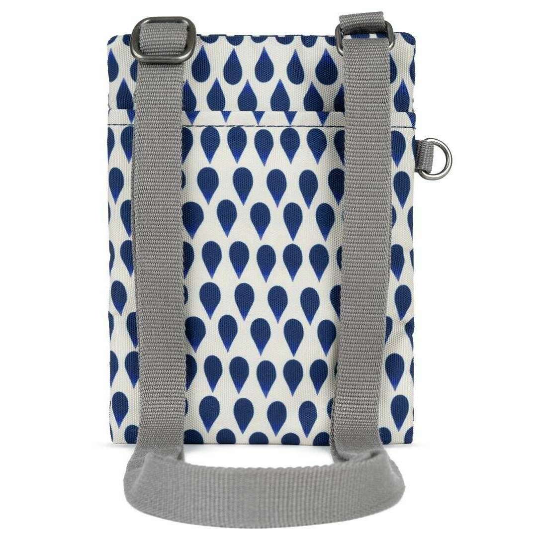 Roka Chelsea Denim Rain Recycled Canvas Sling Bag - Blue/White - Image 2