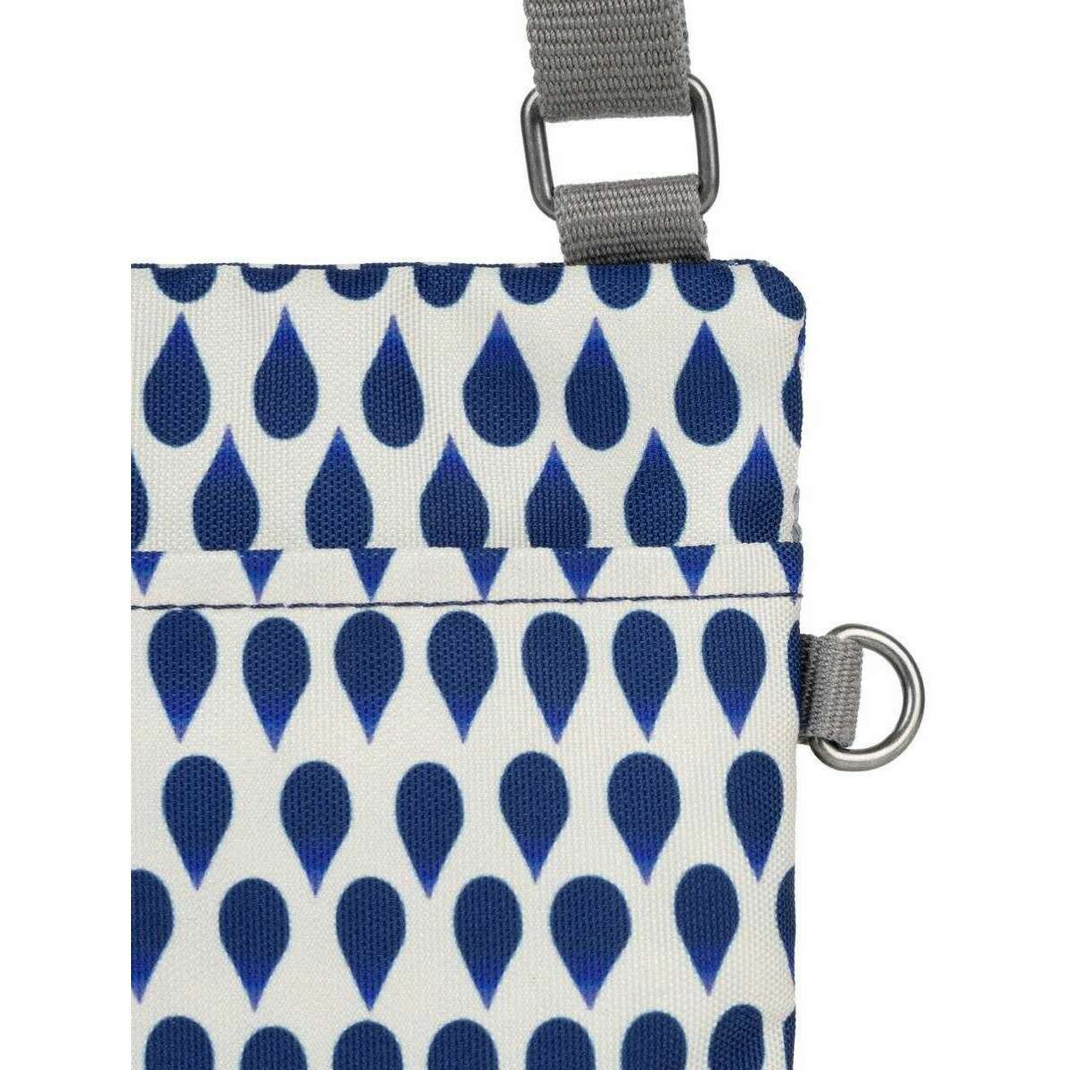 Roka Chelsea Denim Rain Recycled Canvas Sling Bag - Blue/White - Image 5
