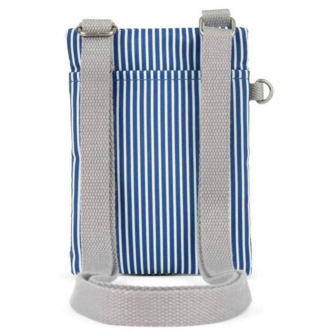 Roka Chelsea Hickory with Red Recycled Canvas Sling Bag - Red/Blue/White - Image 2