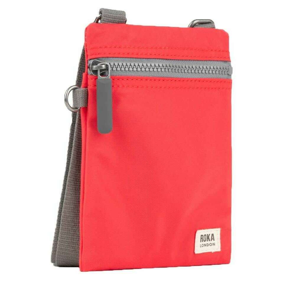 Roka Chelsea Recycled Nylon Sling Bag - Poppy Red - Image 3