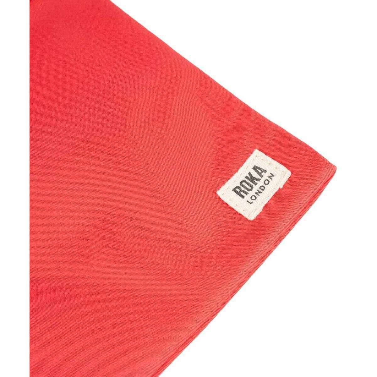 Roka Chelsea Recycled Nylon Sling Bag - Poppy Red - Image 6