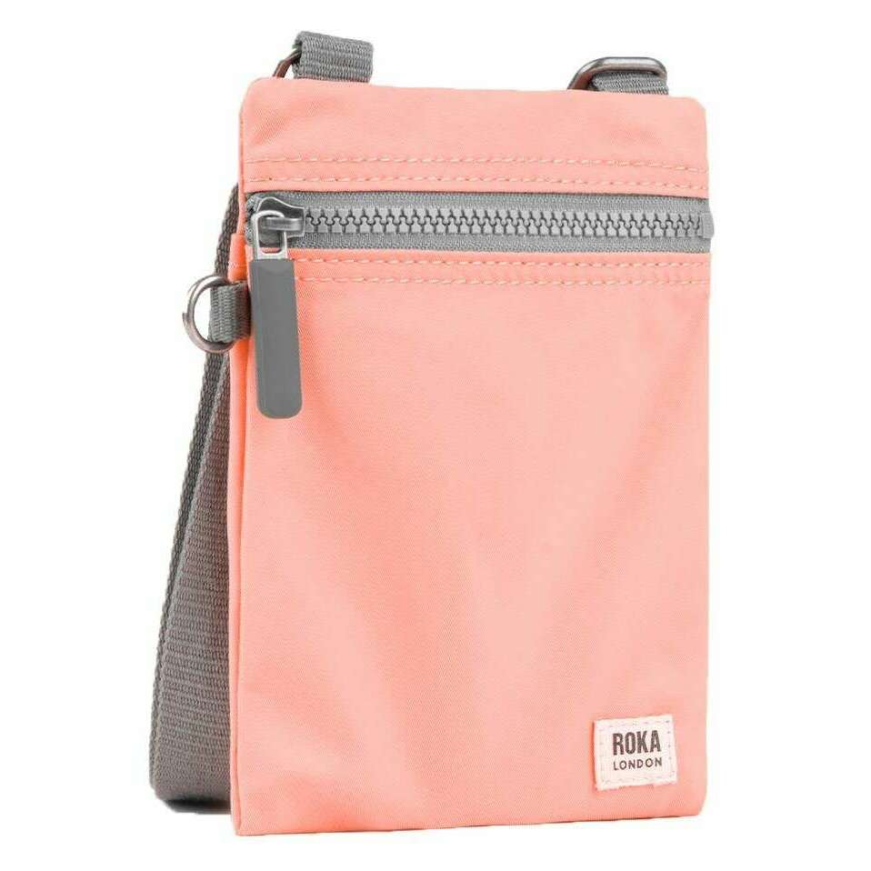 Roka Chelsea Recycled Nylon Sling Bag - Punch Pink - Image 3