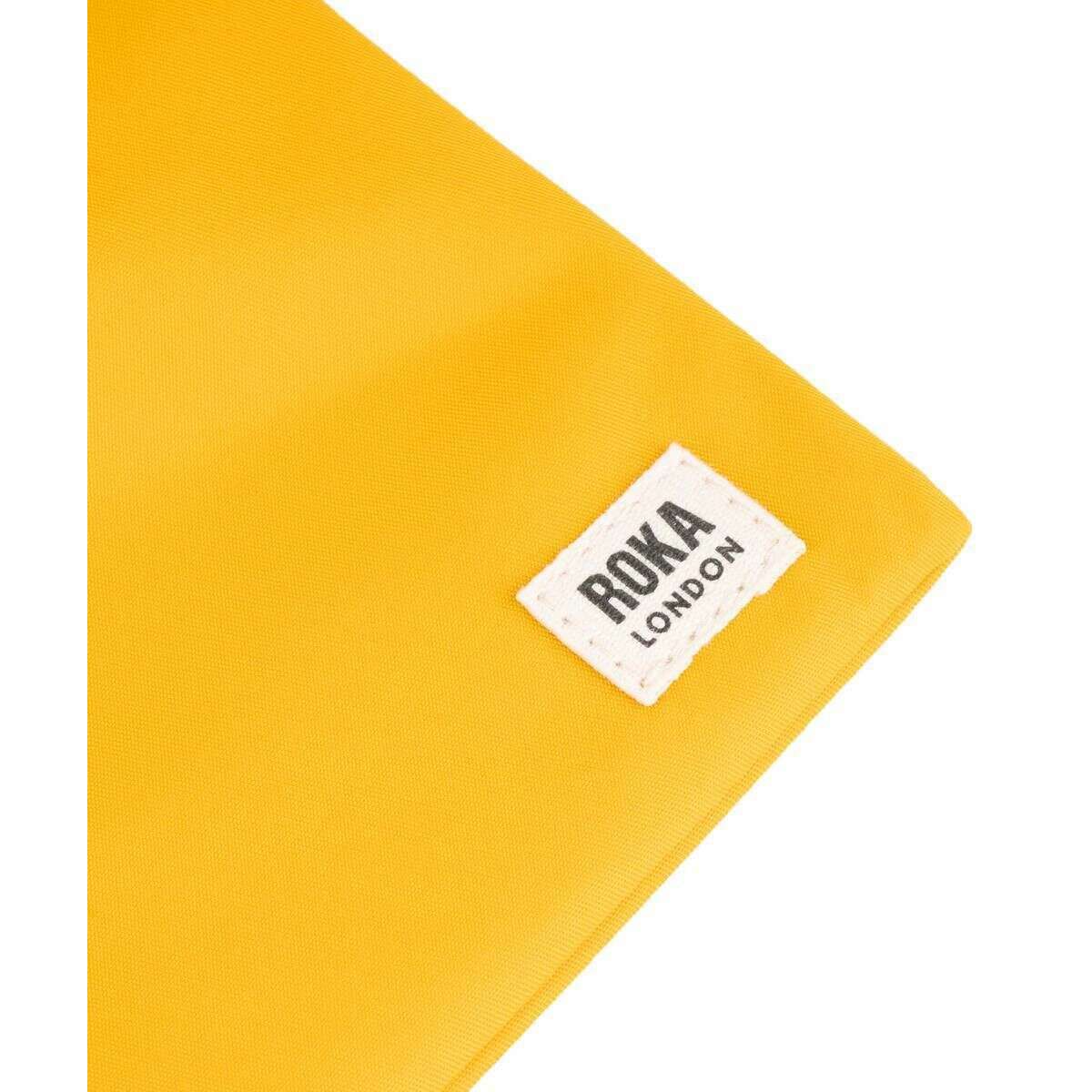 Roka Chelsea Recycled Nylon Sling Bag - Saffron Yellow - Image 6