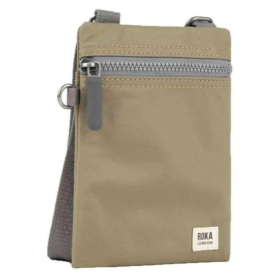 Roka Chelsea Recycled Nylon Sling Bag - Taupe Green - Image 3