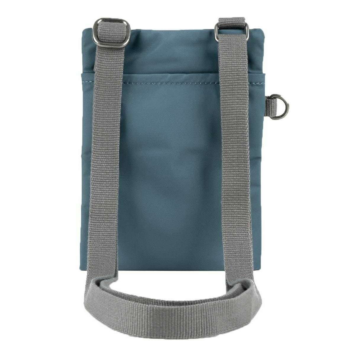 Roka Chelsea Sustainable Nylon Pocket Sling Bag - Airforce Blue - Image 2
